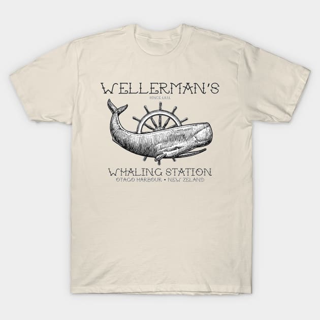 Wellerman's Whaling Station T-Shirt by Dust Rhinos Swag Store